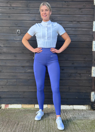 SPORT ACTIVE DRY Grape Water Repellent No Grip Riding Tights inc Thigh Pocket