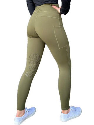 Mallas de equitación reflectantes con forro polar de invierno NEO PLAIN