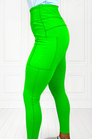 NEO Logo Reflective Micro Fleece Full Grip - Hi Vis Green