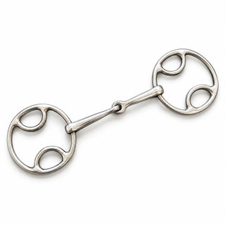 Loop Ring Loose Ring Jointed Snaffle Bit (Larger Rings) Jodhpurs.UK