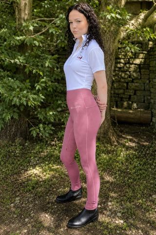 JUNIOR Versatile Rose Knee Grip Riding Tights Jodhpurs.uk