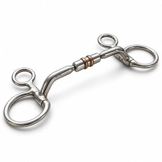 Hanging Cheek with Barrel Roller Rotary Arms Comfort Snaffle Bit Jodhpurs.UK