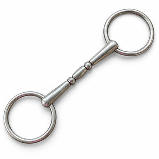 Loose Ring Double Jointed Rotary Snaffle Bit Jodhpurs.UK