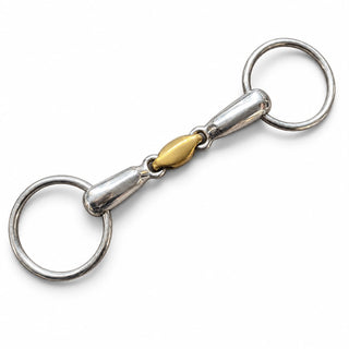 Thick Hollow Mouth with Lozenge Loose Ring Snaffle Bit Jodhpurs.UK
