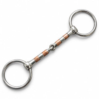 Loose Ring Jointed Snaffle Copper Rollers Snaffle Bit Jodhpurs.UK