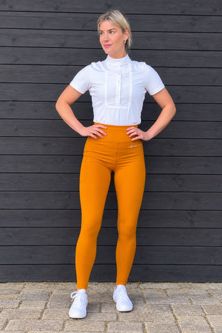 VERSATILE DRY Ginger Water Repellent Riding Tights with Knee Grip & Thigh Pocket Jodhpurs.uk