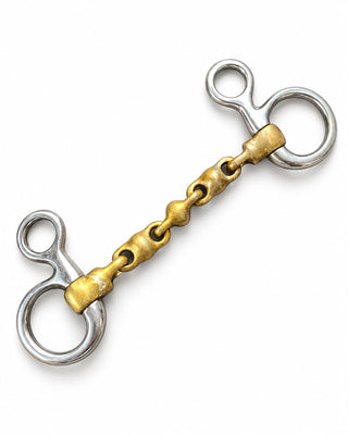Hanging Cheek Filet Baucher Waterford Brass Alloy Snaffle Bit Jodhpurs.UK