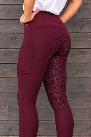 VERSATILE PRO Port Water Repellent Full Grip Riding Tights with Two Pockets Jodhpurs.UK