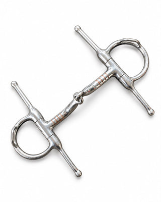 Full Cheek with Hooks Comfort Mouthpiece Copper Inlay Snaffle Bit Jodhpurs.UK