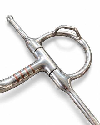 Full Cheek with Hooks Comfort Mouthpiece Copper Inlay Snaffle Bit Jodhpurs.UK