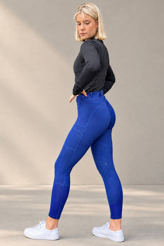 BALANCE Midnight Blue Ladies Riding Tights / Breeches Jodhpurs.uk